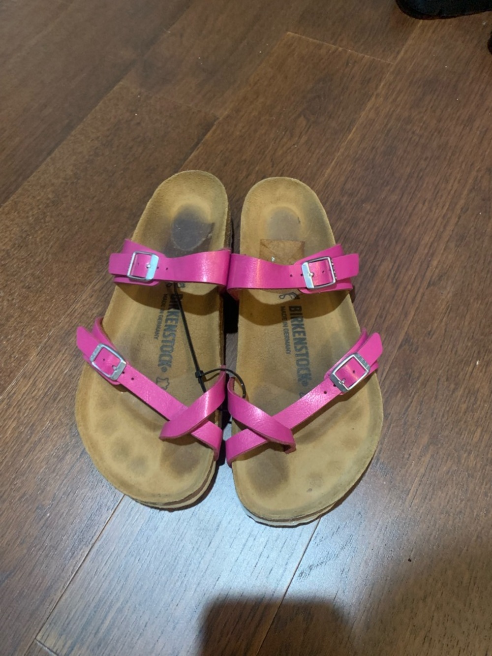 Birkenstock women’s Hot Pink Double-Strap Sandals